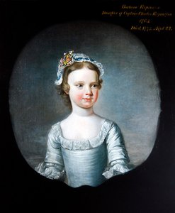 Porträt von Barabara Repington als Mädchen, Halbfigur von Henry Pickering