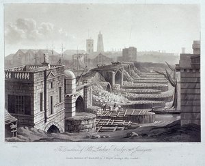 London Bridge alt, London von Henry Pyall