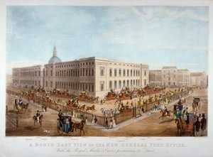 Das neue General Post Office, City of London, ca. 1830 von Henry Pyall