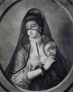 Die entlarvte Nonne, graviert von Carington Bowles von Henry Robert (after) Morland