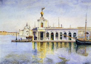 Venedig, die Dogana, 1874 von Henry Roderick Newman