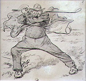Der chaotische Golfer, Illustration aus dem 