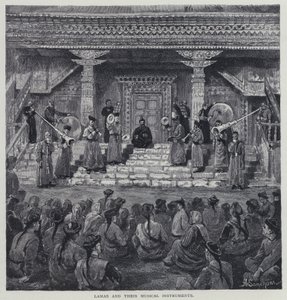 Lamas und ihre Musikinstrumente von Henry Sandham