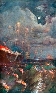 Die Beleuchtung der Brandung in Madras von Henry Sandham
