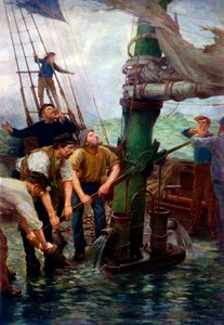 Alle Mann an die Pumpen! von Henry Scott Tuke