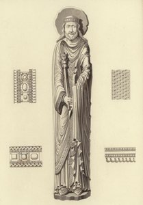 Clovis I., um 1100, aus der Kirche Notre Dame De Corbeil von Henry Shaw