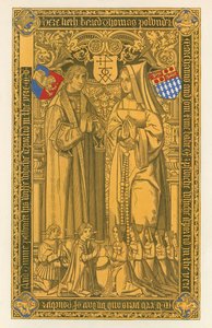 Von einer Messingplatte, in der Kirche St. Mary Key Ipswich, 1525 von Henry Shaw