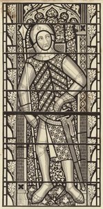 Gilbert de Clare, Earl of Clare, aus der Tewkesbury Abbey Church, ca. 1340 von Henry Shaw