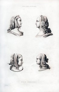 Kopfbedeckungen, frühes 16. Jahrhundert, 1843 von Henry Shaw
