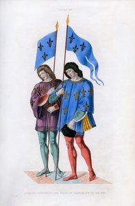 Herolde verkünden den Tod von Karl VI. an seinen Sohn, um 1500, 1843