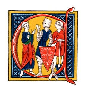 Initialbuchstabe C, frühes 14. Jahrhundert, 1843 von Henry Shaw