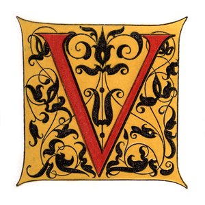 Initialbuchstabe V, 1843