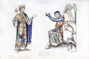 König und Ritter, spätes 12. Jahrhundert, 1843