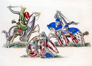 Ritter kämpfen, um 1260, 1843