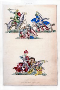 Ritter kämpfen, um 1260