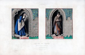 Alter und Armut, um 1480, 1843 von Henry Shaw
