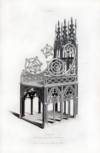 Massiver Silbertrohn, 1397, 1843 von Henry Shaw