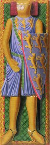 William Longespee, 1. Earl of Salisbury (gest. 1226) nach einer Handschrift aus dem 13. Jahrhundert in der Cambridge University Library von Henry Shaw