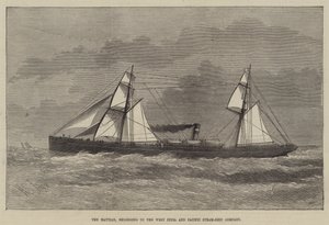 Die Haytian, gehörend zur West India and Pacific Steam-Ship Company von Henry Spernon Tozer