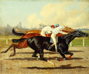 Galilee, Dobbins und Domino im Futurity Stakes, Belmont Park von Henry Stull