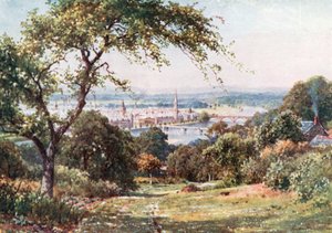 Perth von den Hängen des Kinnoul Hill