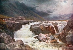 Fluss Coe, Glencoe, Argyllshire