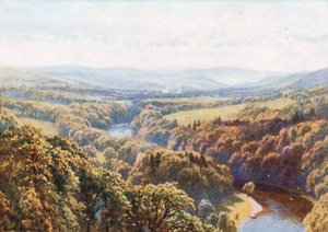 Scotts Lieblingsblick von Bemerside Hill, Roxburghshire von Henry Sutton Palmer