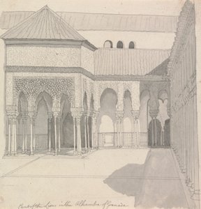 Löwenhof in der Alhambra von Granada