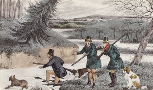 Mytton schießt im Winter von Henry Thomas (after) Alken