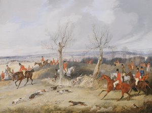 Jagdszene, In voller Jagd