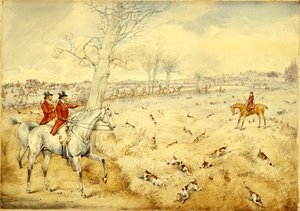 Jagdszenen: Über die Hecke von Henry Thomas Alken