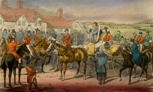 Mr. Jorrocks erklärt seine Unfähigkeit, sich den Surrey Stag-hounds anzuschließen, 1838