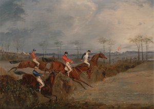 Szenen von einem Hindernisrennen: Eine weitere Hecke von Henry Thomas Alken