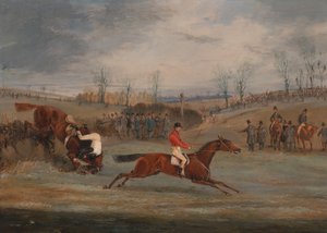 Szenen von einem Hindernisrennen: Nahe dem Ziel von Henry Thomas Alken