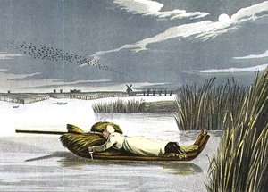 Schlittenfahren: Aufwachen zu einer Feier, aquatintiert von I. Clark, veröffentlicht von Thomas McLean