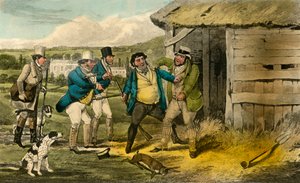 Squire Cheatums Wächter greift den Mörder von Old Tom an, 1838 von Henry Thomas Alken