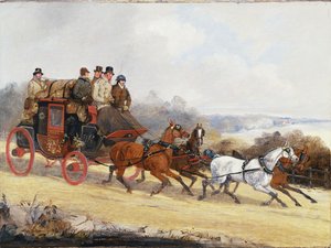Der Dover-London-Kutschfahrt: Im Sommer von Henry Thomas Alken