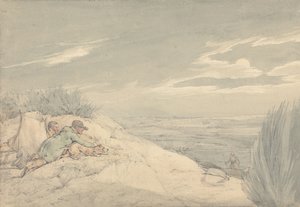 „Die Nationalsportarten Großbritanniens“ 1821: Dachsfang von Henry Thomas Alken