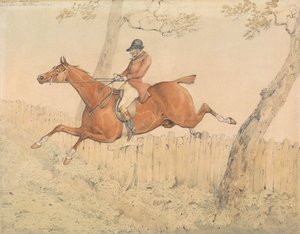 "Ein Parkzaun überspringen und es leicht machen" von Henry Thomas Alken