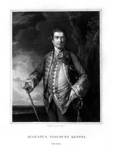 Augustus Keppel, 1. Viscount Keppel, britischer Admiral, 1833 von Henry Thomas Ryall