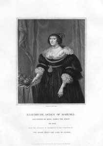 Elizabeth, Kurfürstin von der Pfalz und Königin von Böhmen, 1834 von Henry Thomas Ryall