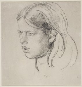 Kopf eines Mädchens von Henry Tonks