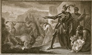 Edward I. entfernt den Stein von Scone, graviert von Neagle, Illustration aus David Humes 