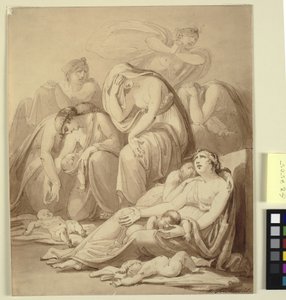 Mütter klagen nach dem Massaker der Unschuldigen von Henry Tresham