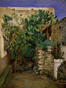 Ecke eines östlichen Hofes, 1860