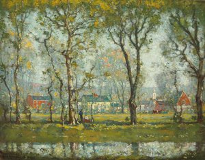 Neuengland-Dorf von Henry Ward Ranger