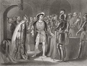 Lord Thomas Fitzgerald schwört Heinrich VIII. 1534 ab, aus 