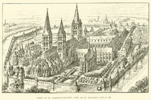 Abtei von St. Germain-des-Prés, zur Zeit des heiligen Ignatius (Stich) von Henry William Brewer