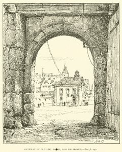Tor des alten Ste Barbe, jetzt zerstört von Henry William Brewer