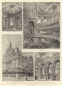 Mr. Beerbohm Trees Theater im Haymarket, eröffnet am Mittwoch von Henry William Brewer